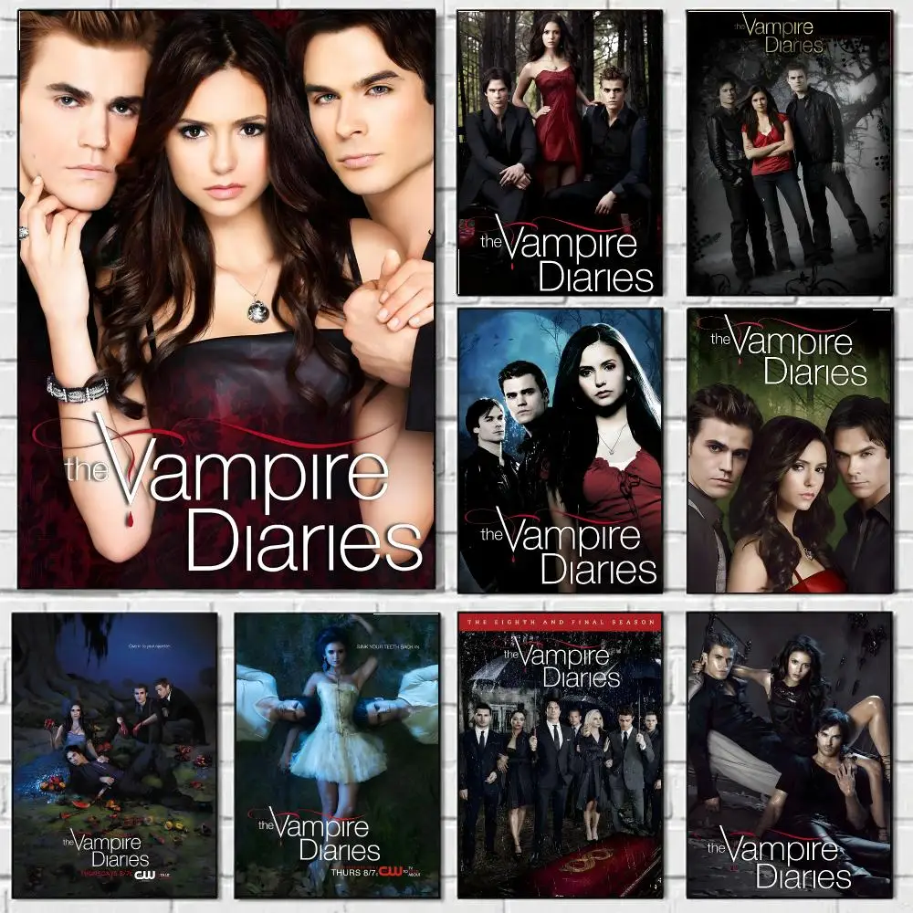 The Vampire Diaries Poster HD Wall Art Decal Self-Adhesive Aesthetic Decor For Home Living Bedroom Bar Aesthetic