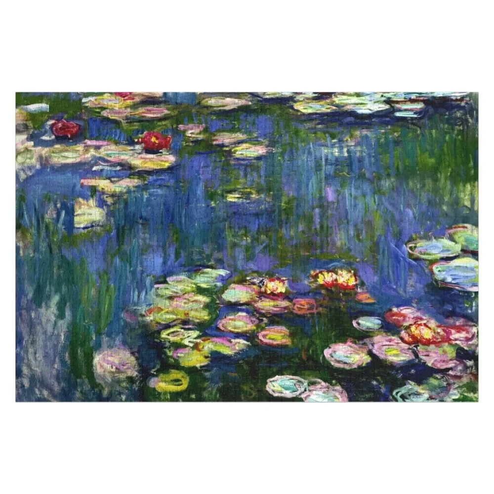 

Claude Monet Water Lilies - L'Eau Lilies Monet Iconic Image of Impressionism Jigsaw Puzzle Works Of Art Custom With Photo Puzzle