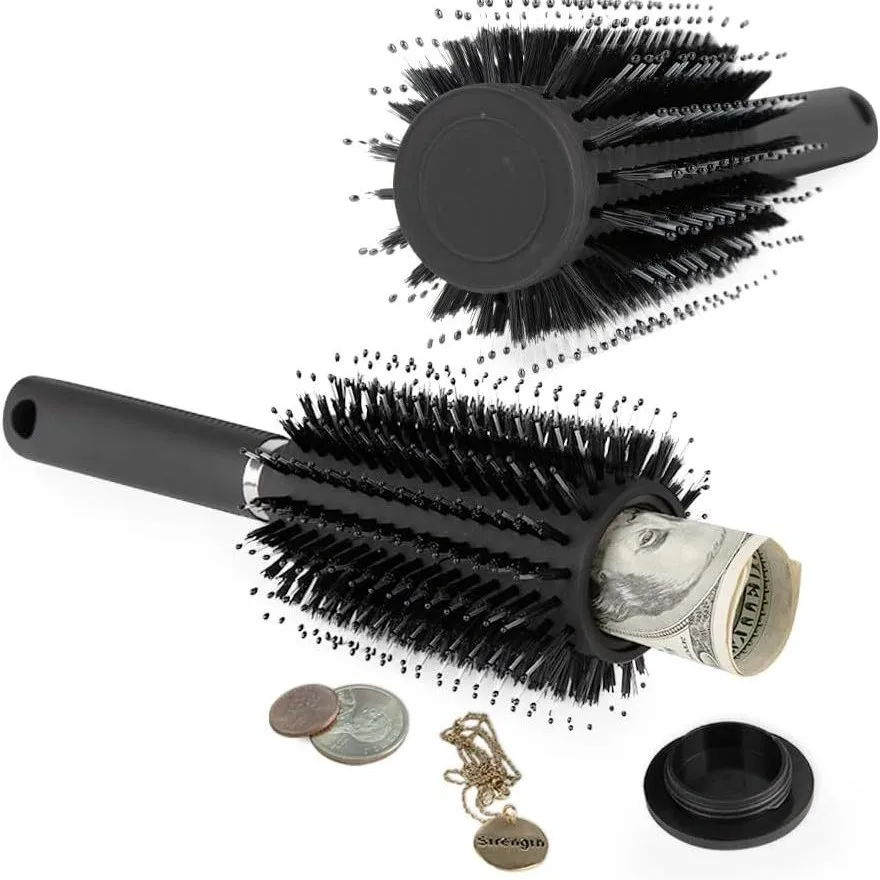 

Hair Brush Comb Diversion Stash Safe Hidden Compartment Functions as an Authentic Brush Hairbrush Perfect for Travel or At Home