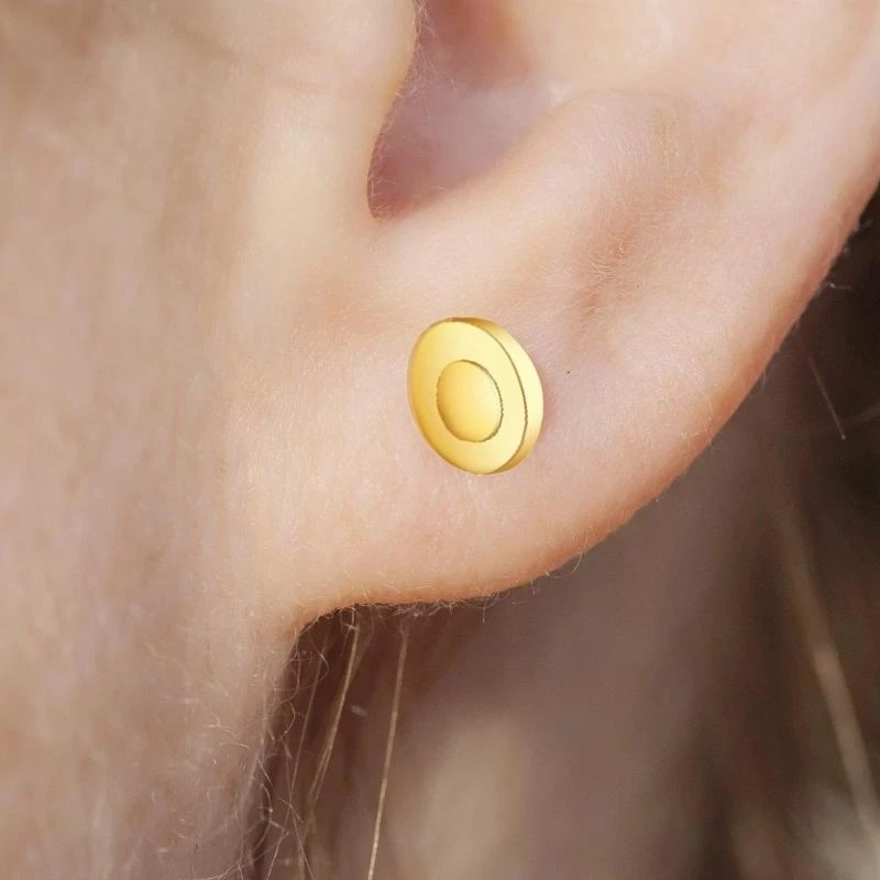 المسمار الأمني على ظهور القرط الموصل العملي مع قفل مرفقات ظهور القرط لترصيع الأذن Droopy C71A #3