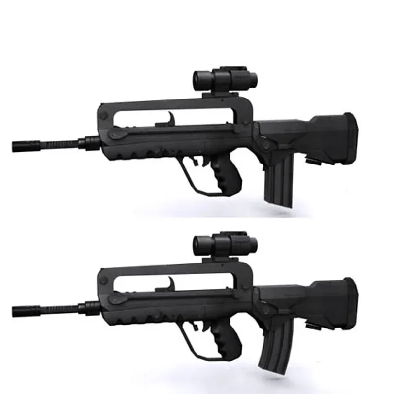 1:1 Scale FAMAS Assault Gun 3D puzzle Paper Model Gun DIY Educational Toy  hand-made Toy