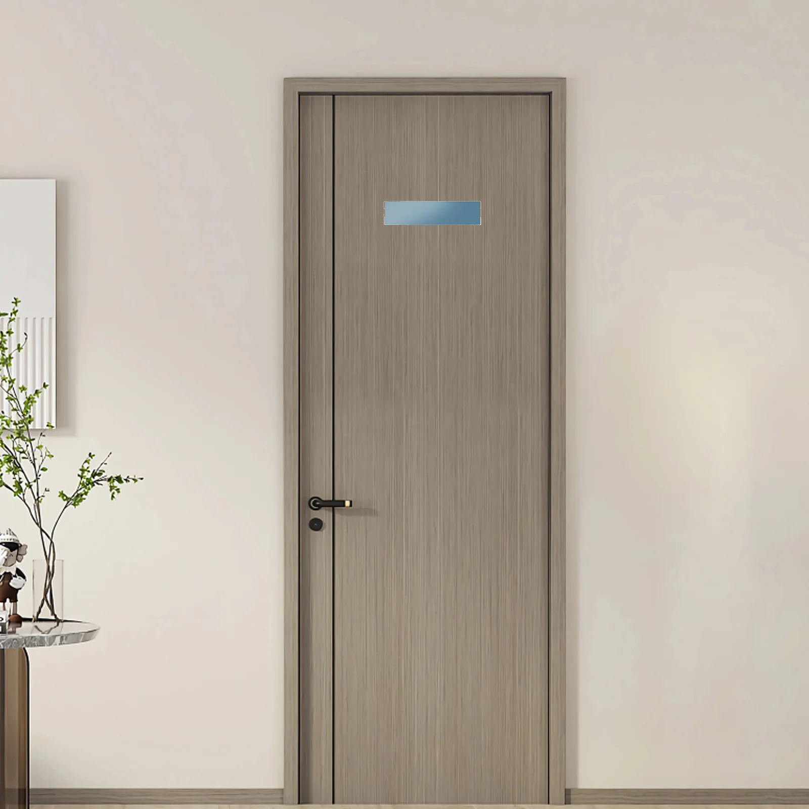 

6Pcs Acrylic Name Plate Holder Transparent Door Wall Mount Sign Frame Office Desk Name Tag Display Acrylic Place Cards Holder