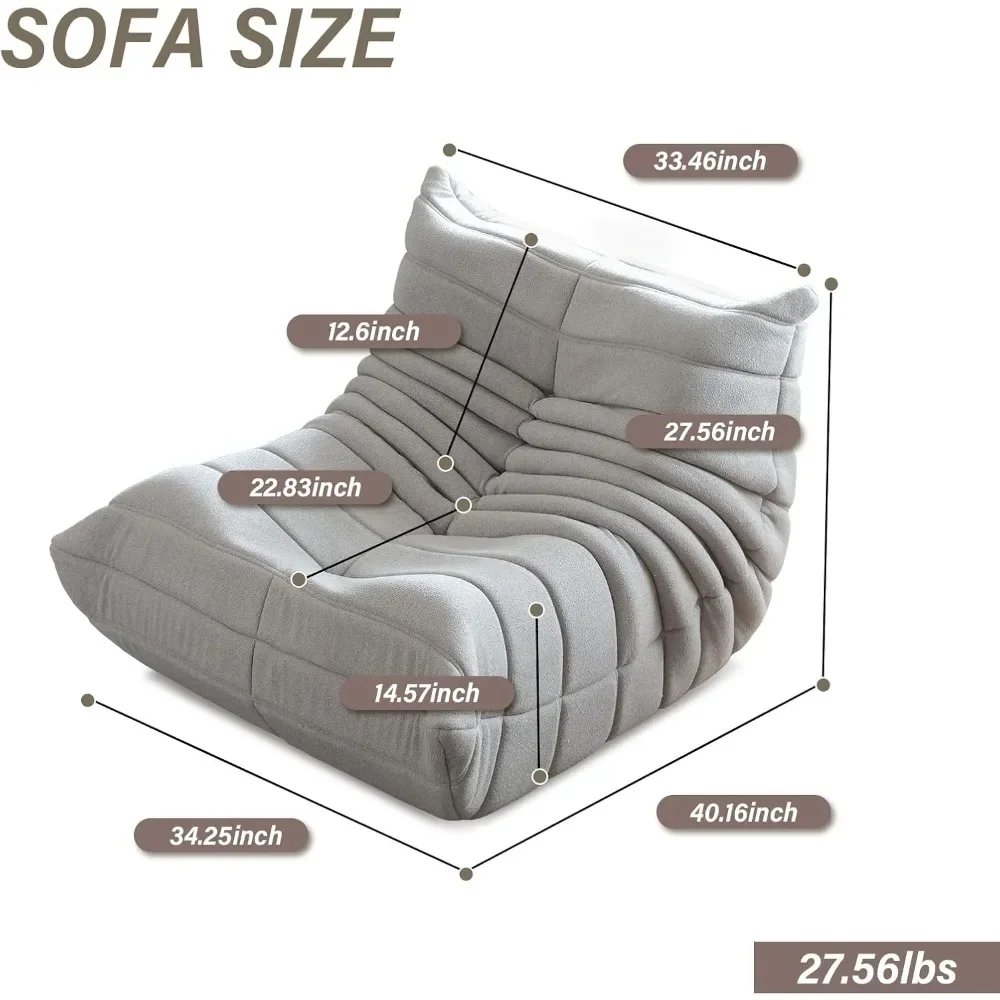 Bean Bag Sofas Ergonomic Design High density filling material is soft and well supported Deepen and elevate the seat  Sofas