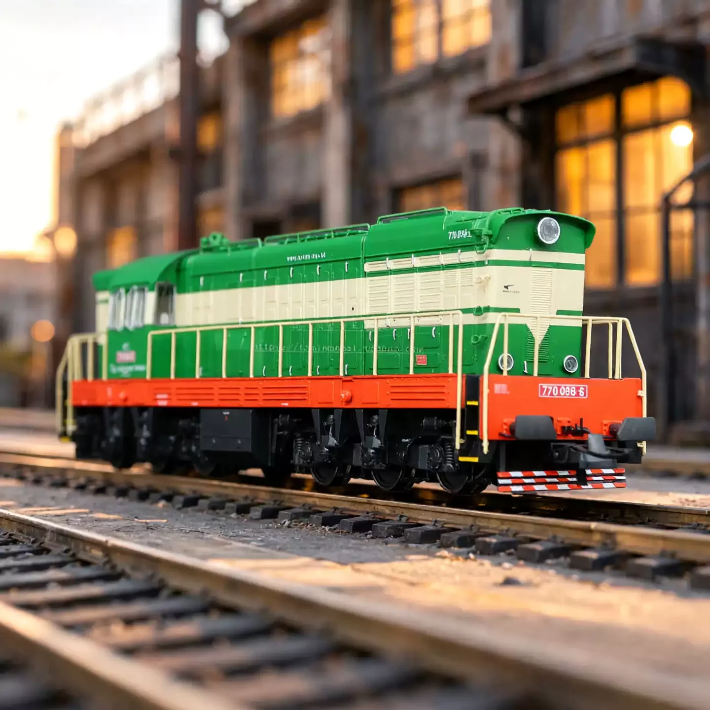 ROCO HO 1/87 Train Model 72964 BR770 Internal Combustion Train Model DC Simulation Version 22-pin Modern Sand Table Display