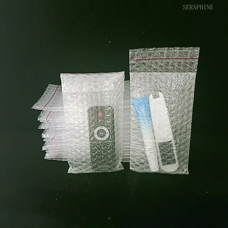 100pcs /lot Transparent Self-adhesive Bubble Bag Express Transportation Delivery Protective Wrap Foam Packing Bags