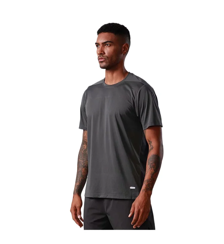 Sports t-shirt men's high-elastic reflective label sportswear cycling running training quick-drying clothes men's short sleeves