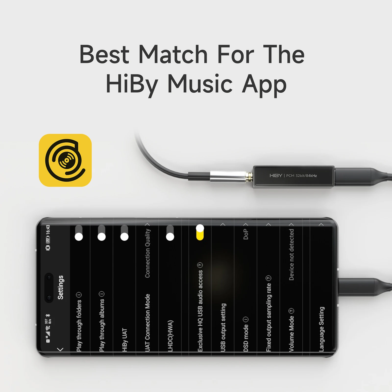 HiBy FC1 Type C USB ЦАП для наушников AMP HiFi аудио декодер ключ 3,5 мм выход PCM384 кГц/32 бит CS46L41 для Android iOS Win10 Mac