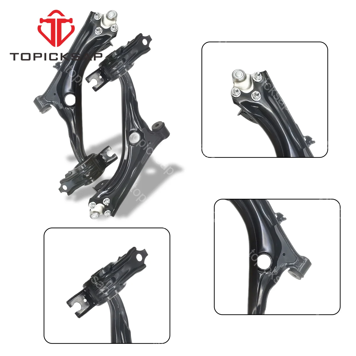 TOPICKSAP Pair of Front Lower Control Arm Kit Ball Joint Assembly Set of 2pcs for Honda CIVIC 2016 2017 2018 2019 2020 2021