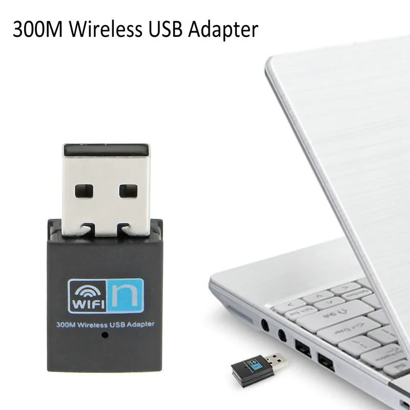 EATPOW-tarjeta de red Mini, adaptador inalámbrico USB Wifi 802.11N 300Mbps, receptor Dongle USB 2,0 para ordenador de escritorio, portátil, Windows y MAC