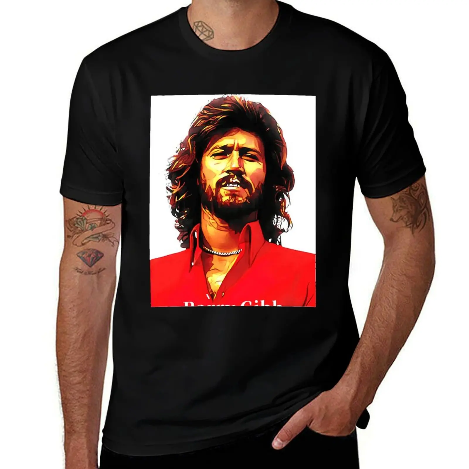

Barry Gibb Classic T-Shirt mens graphic t shirts man t shirt cotton high quality t shirts for man graphic tees T-Shirt