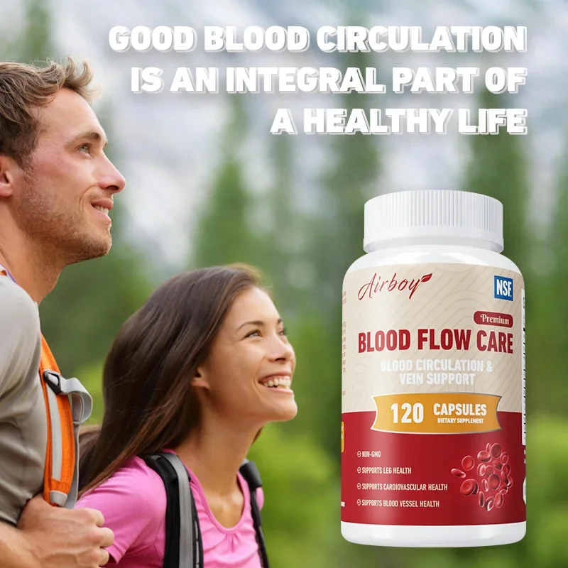 Circulation Supplement - Supports Leg Veins and Heart Health, Boosts Energy