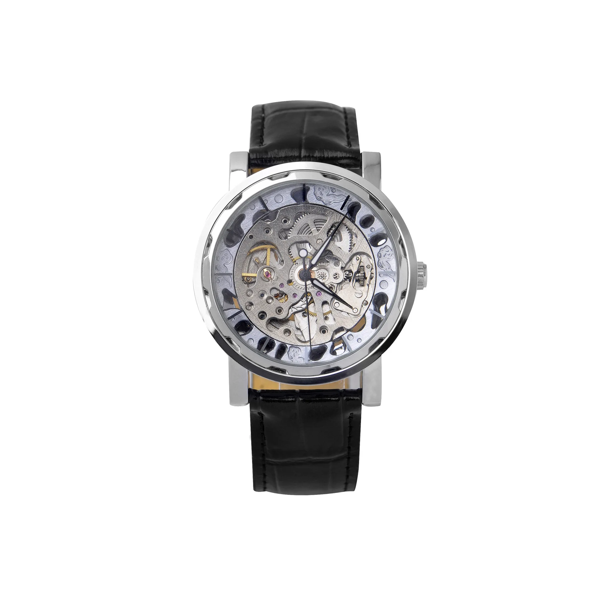 

Классические мужские автоматические часы-скелетон, роскошные механические часы в стиле турбийона, качество премиум-класса, идеальный подарок