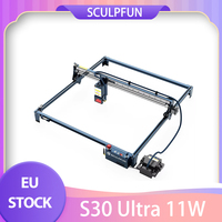 SCULPFUN S30 Ultra 11W Laser Cutter With Air Pump 32-bit Air-assisted Motherboard Engraving Machine 600x600mm Engraving Area