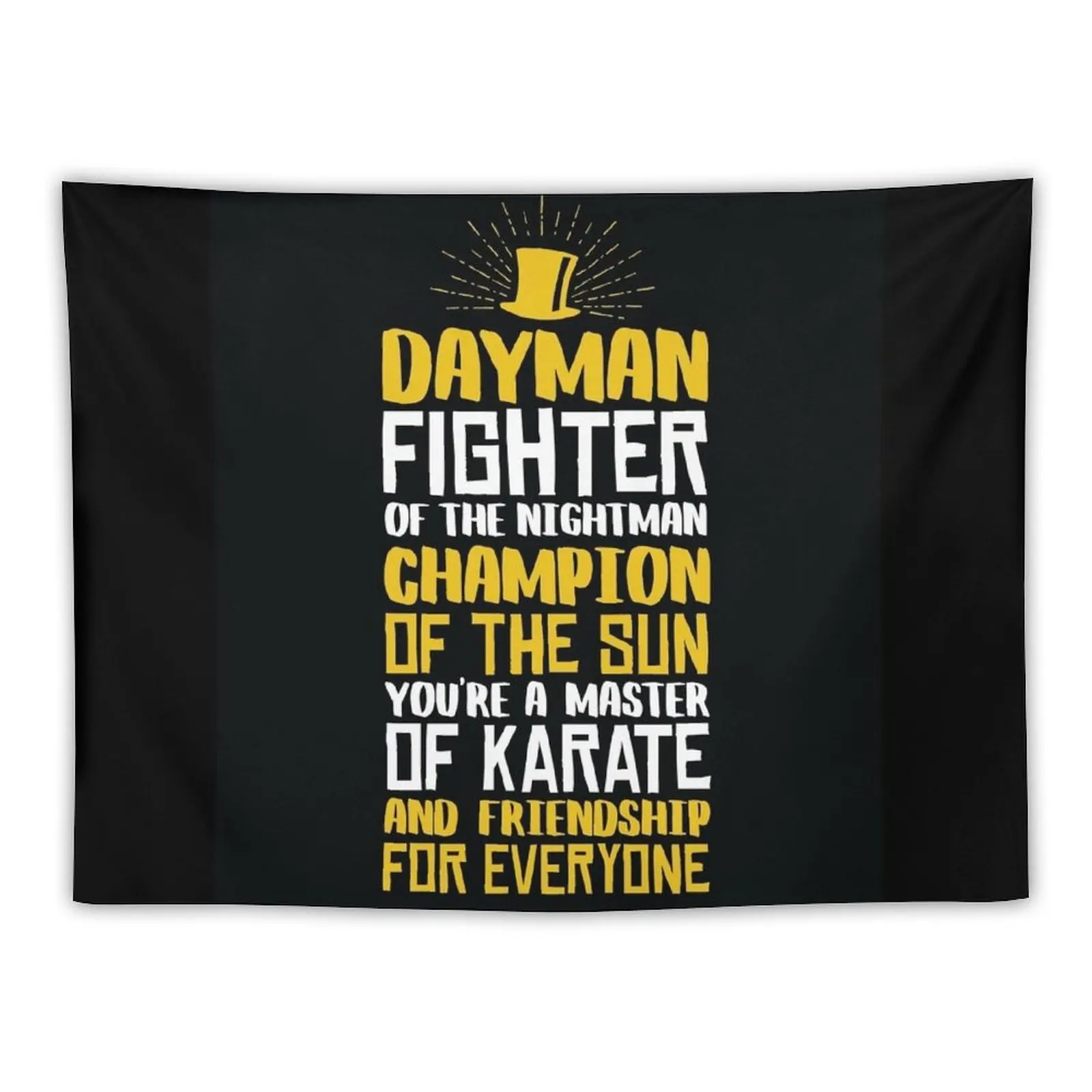 New DAYMAN! Champion of the Sun! Tapestry Living Room Decoration Wall Tapestry