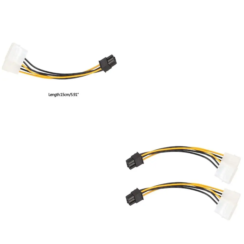 6Pin auf Dual 4Pin PCIE Stromkabel für Grafikkarte PCIE PCI 6P auf Dual 4Pin