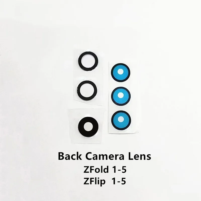 10set Back Camera Lens for SAM Galaxy Z Flip 2 3 4 5 Z Fold 2 3 4 5 Rear Camera Glass with Glue Replacement Part Repair