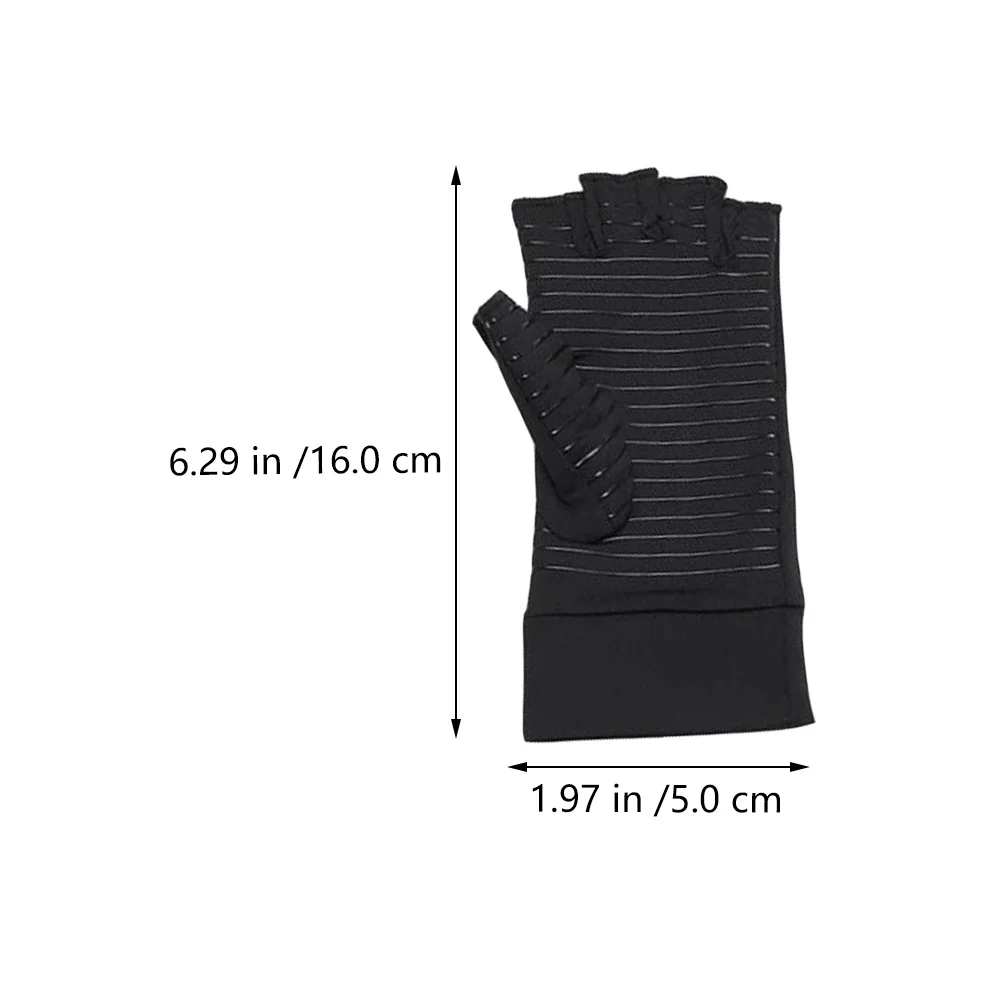 

1 Pair Non-Slip Sports Gloves Half-Finger Breathable Protection For Arthritis Fitness Running Outdoor Activities Lightweight