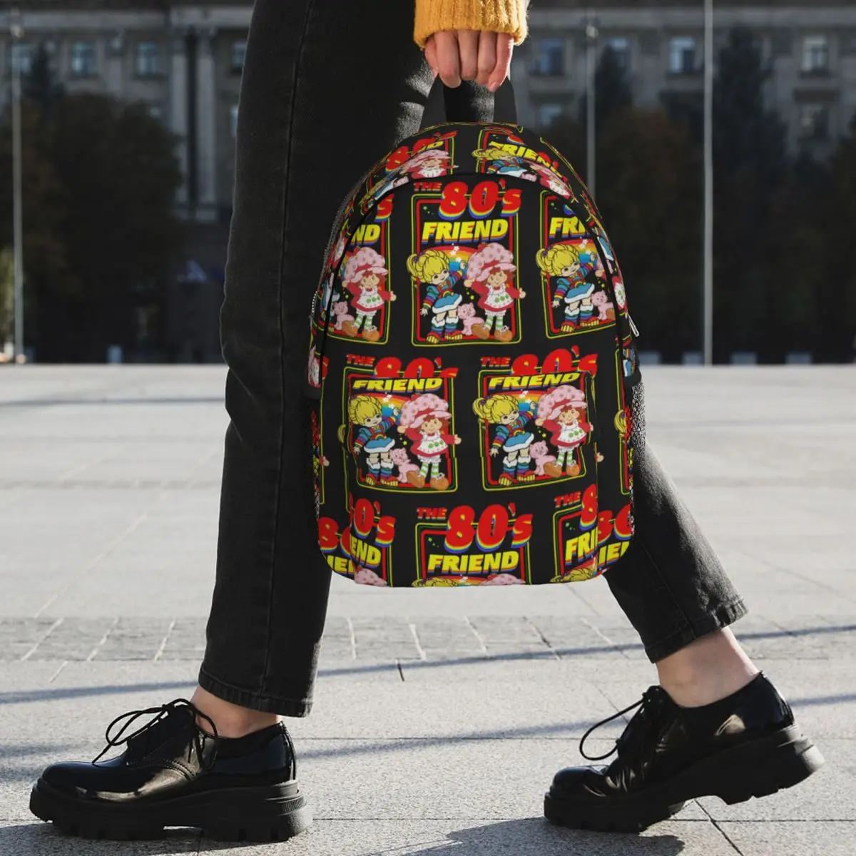 Rainbow Brite - The 80s Friend For Christmas Backpack Student BookBag Children School Bag Laptop Shoulder Bags for Men Women