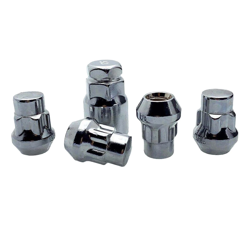 Enhance the Appearance of Your Car with 4 x 1 5 Locking Wheel Nuts and Tapered Key for FORD SMAX For Mondeo Silver