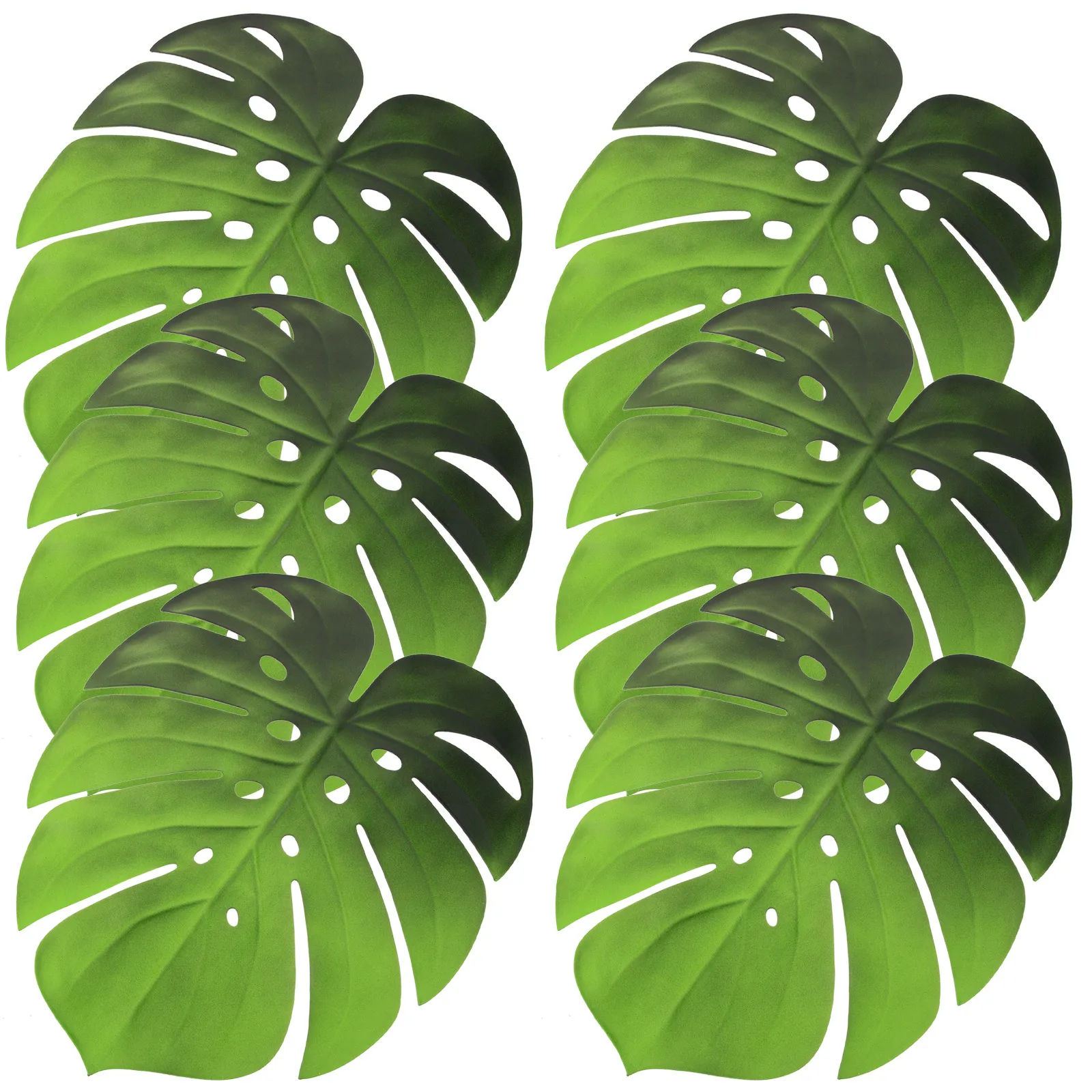 

6pcs Anti-Slip Insulated Table Mat Premium Placemat Heat Resistant Leaf Shape Dishwasher Safe For Cups Bowls Bottles Natural