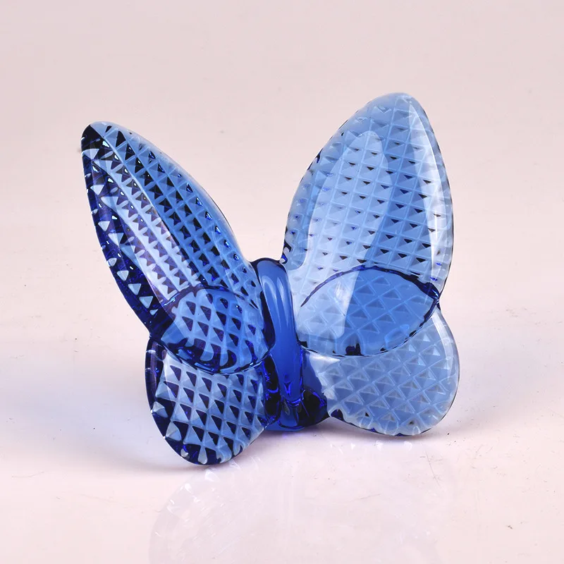 Diamond Pattern Crystal Butterfly Ornament Home Gift Hotel Decoration