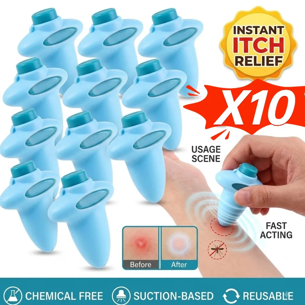 1-10PCS Portable Mosquito Bite Antipruritic Device Insect Sting and Bug Bite Relief Itch Helper for Outdoor Hiking Camping