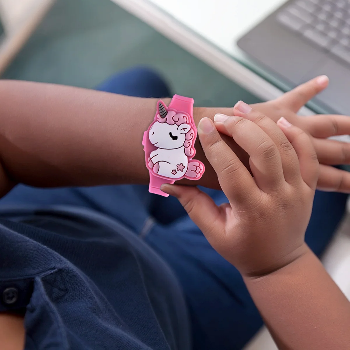 

Adorable Unicorn Kids Watch Digital LED Time Learning Tool Comfortable Fit for Small Wrists Fun Gift for Child Shower Or