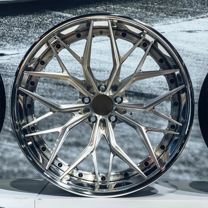 2-Piece Custom Forged Alloy Wheel Rims 5x112 5x114.3 5x120 Multi PCD Universal Passenger Car Wheels
