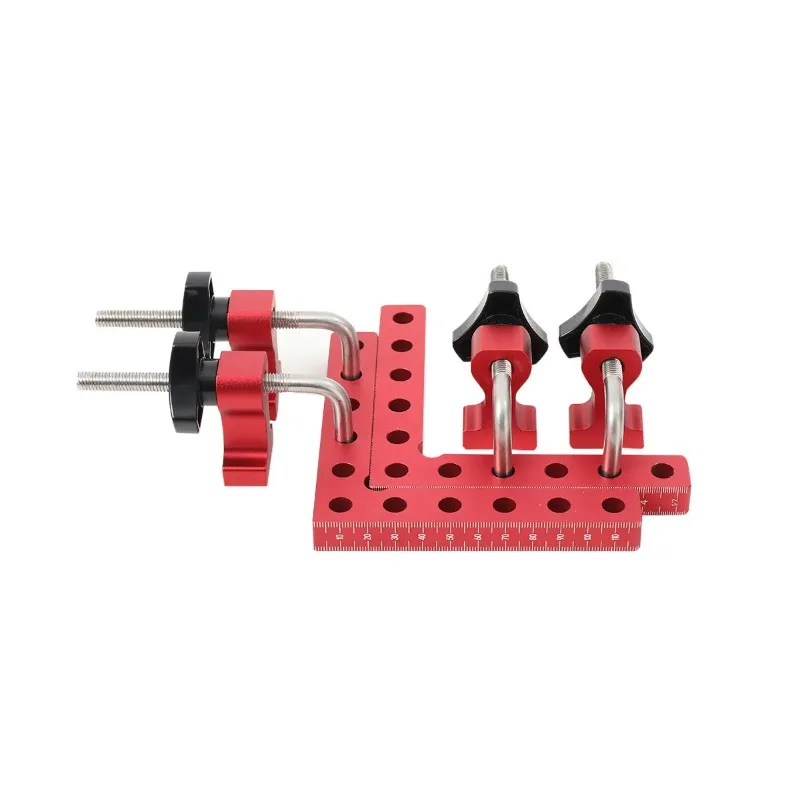 90 Degree Positioning Squares Right Angle Clamps L-Shaped Aluminum Alloy Fixing Clip Woodworking Corner Clamping Square Tool