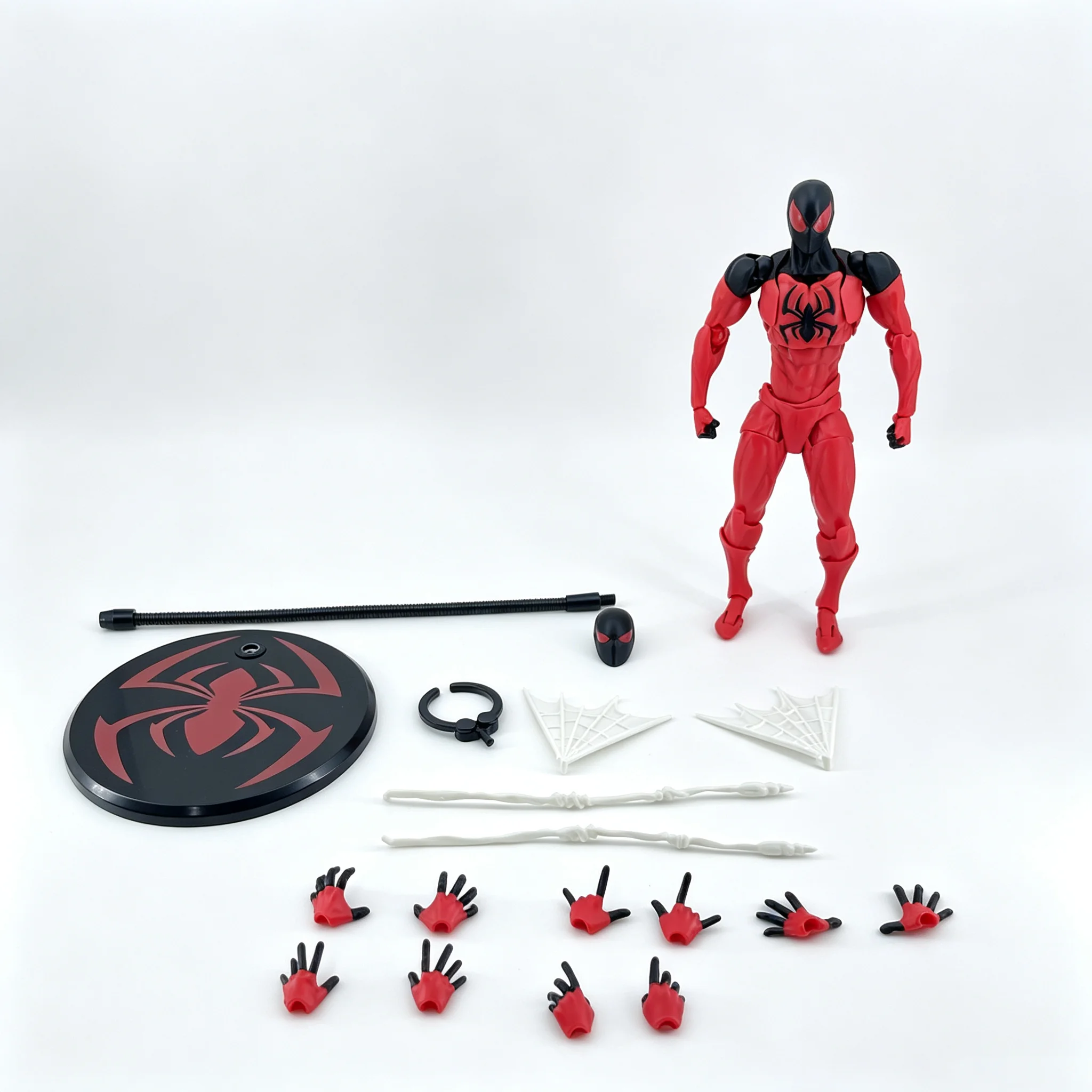 Spider Man Symbiote Venom  Black Suit Neighbor Scarlet  Anime Action Figure Collectible Model Toy Kids Adult Gift - view 3