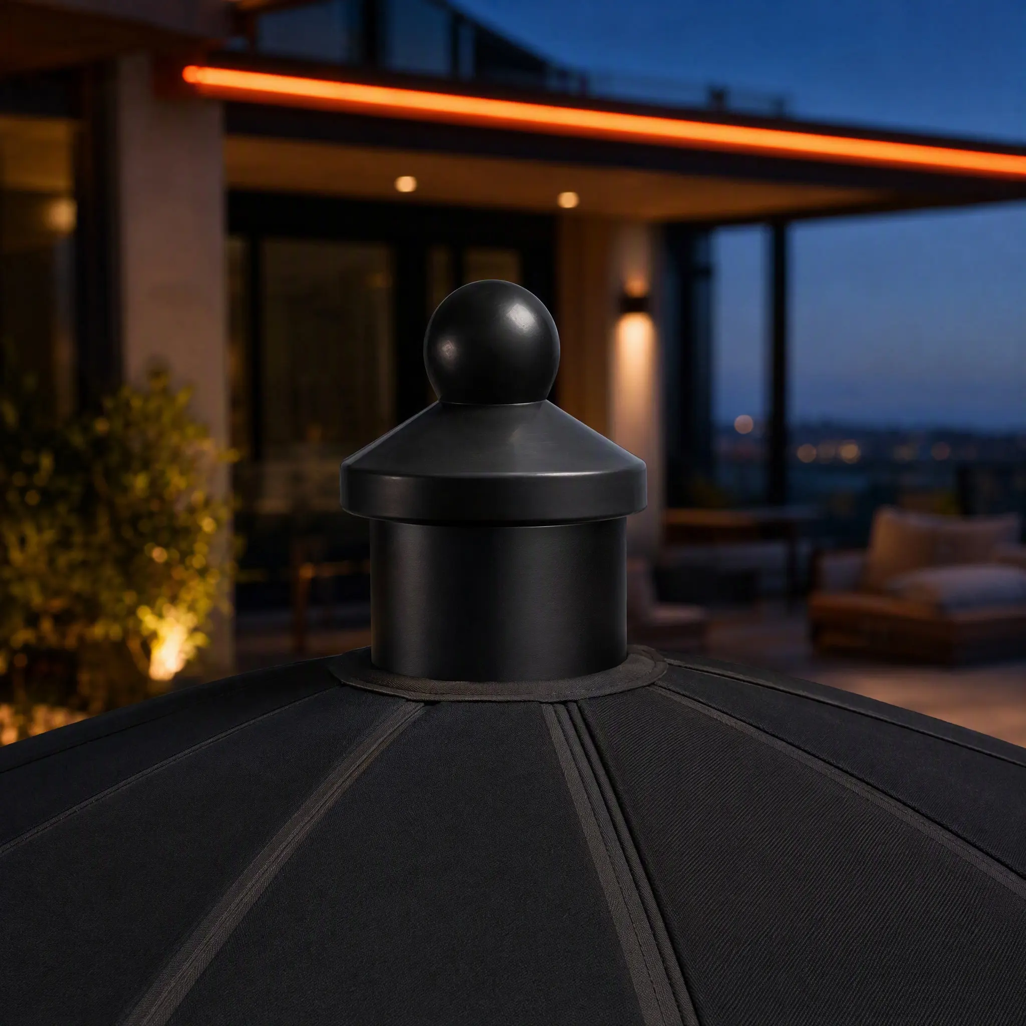 Umbrella End Caps Plastic Parasol Top Cap Umbrella Crown Finial for Patio Outdoor Beach Camping Easy Installation Stylish