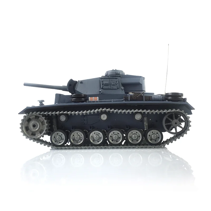 1/16 7.0 HENG LONG FPV Customized Panzer III L RTR RC Tank 3848 Metal Track Wheel Remote Control Car TH17346-SMT4