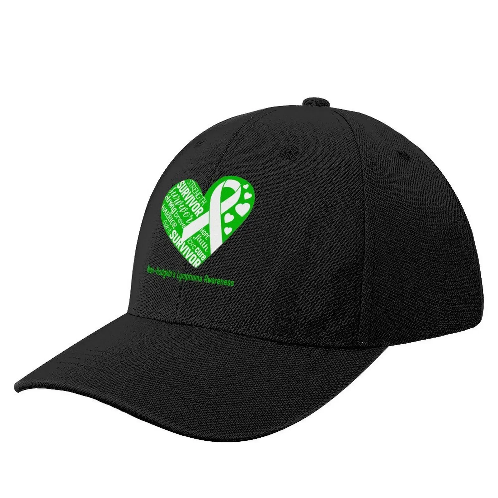 Non-Hodgkin's Lymphoma Heart Support Non-Hodgkin's Lymphoma Warrior Fighting Baseball Cap Streetwear Woman Hats Men's