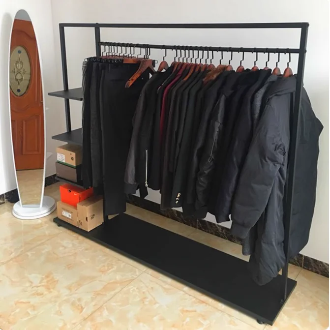 

Clothing store display racks, floor-standing bedroom hangers, European-style simple bag hangers