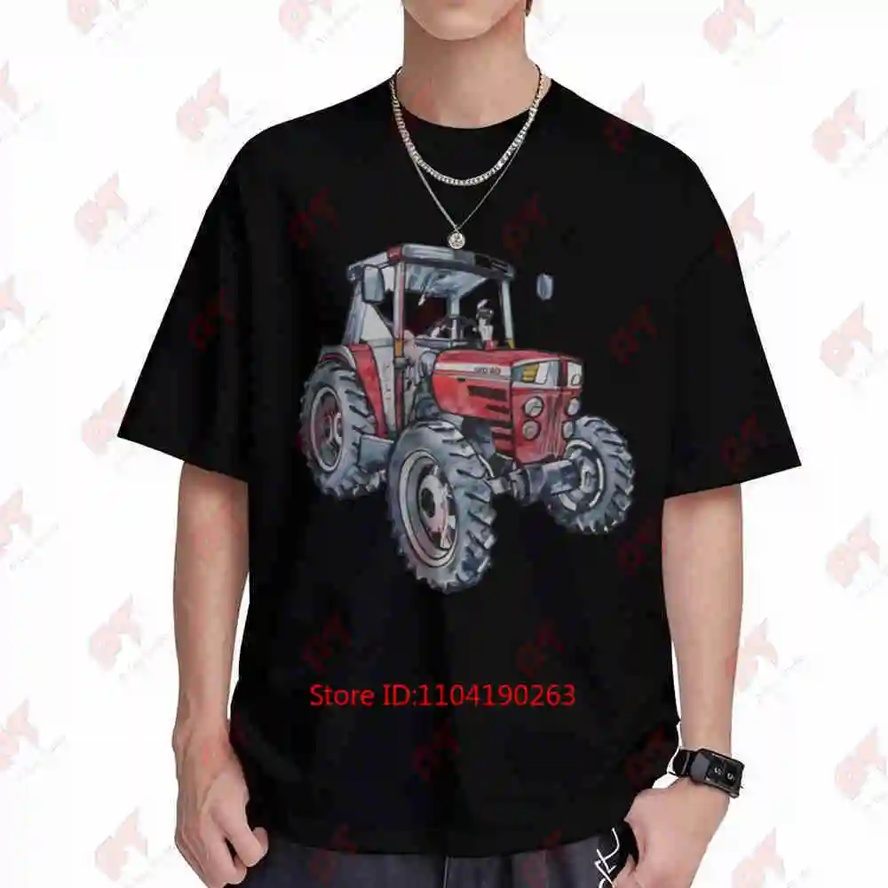 Massey Ferguson 399 Tractor Back Print Short Sleeve Tee 100% Cotton T-Shirt