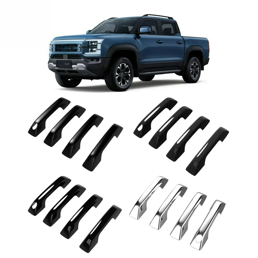 

For BYD Shark 6 2025 Car Exterior Side Door Handle Bowl Cover Trim ABS Accessories 4pcs