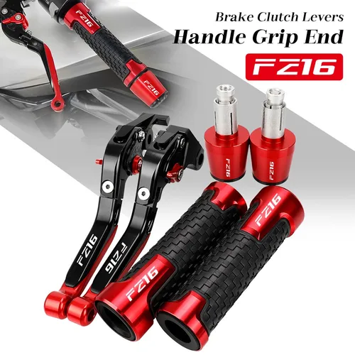 Imagen 1 del producto Para YAMAHA FZ16 2008-2018 accesorios de motocicleta palancas de manija de embrague de freno manillar extremos de agarre FZ-16 FZ 16 2017