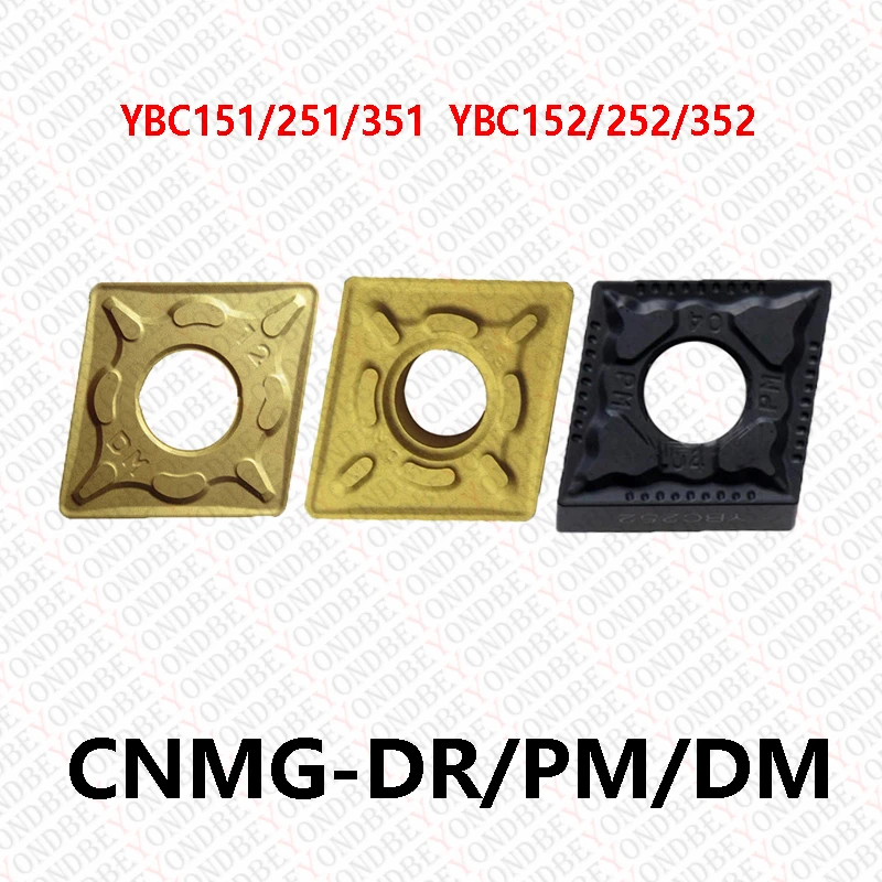 

CNMG-DR-PM-DM-ER 1906 CNMG190608 CNMG190612 CNMG190616 CNMG190624 CNMG250924 YBC251 YBC252 YBC351 YBC152 YBC151 Carbide Inserts