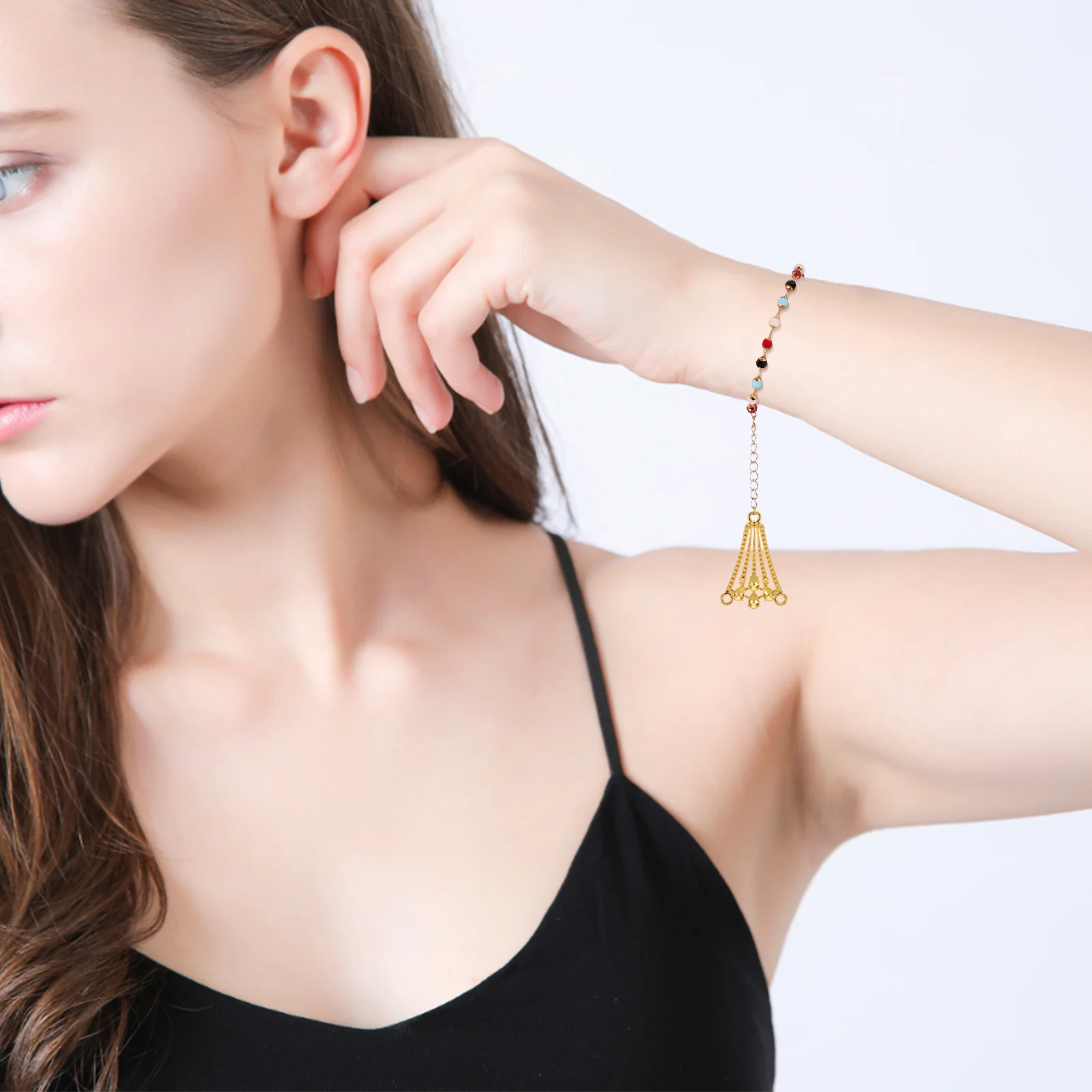 

50Pcs Teardrop Charm DIY Jewelry Pendant Charms Metal Water Drop Pendants for Bracelet Necklace Earring Craft Making Supplies