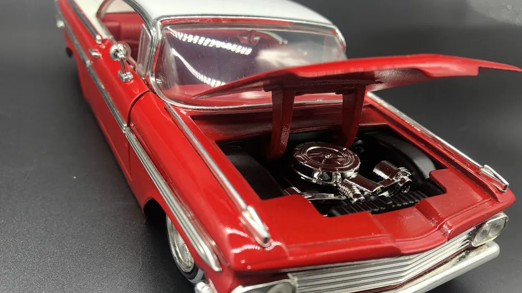 1/24 Scale Classic USA 1959 CHEVY IMPALA 21cm Length Diecast Metal Car Model Toy For Collection,Gift,Kids,Decoration