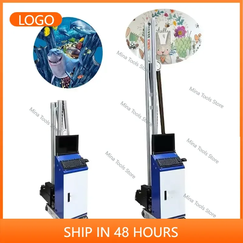Paint Wall Machine Printer 3D Chinese Pen Machines on the Sticker Vertical Wall Printing Machine