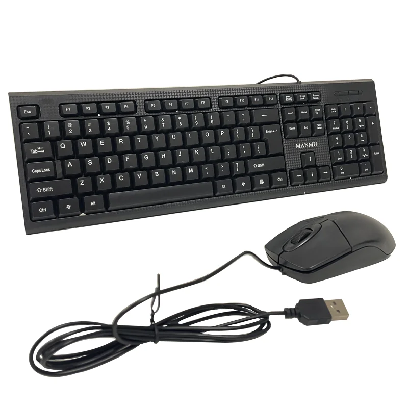 MANMU Office Keyboard And Mouse Combo Set Gaming Wired Mouse For Computer