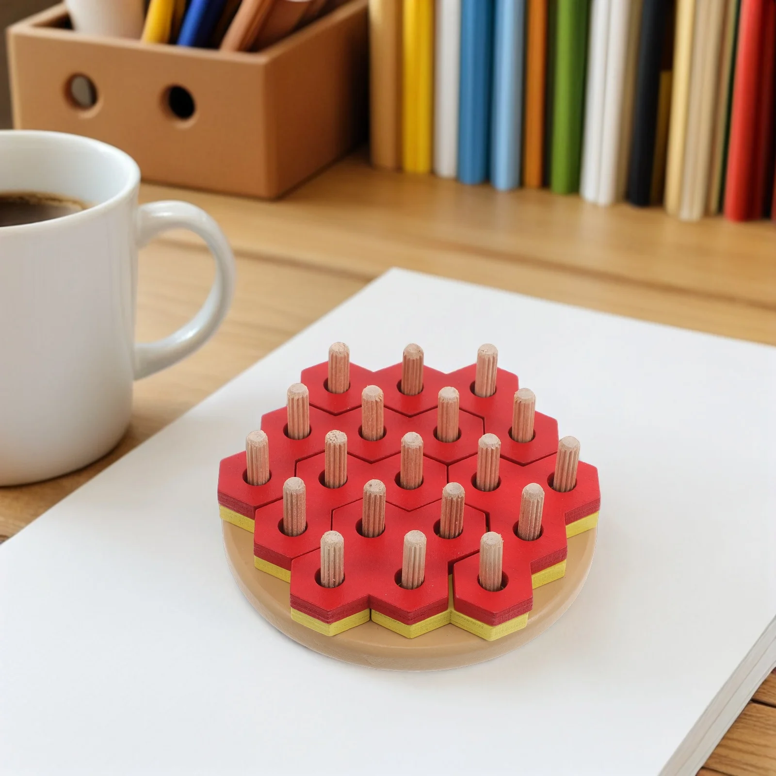 Burger in legno Puzzle 3D Montessori Impilabile Educazione prescolare Sviluppo delle abilità motorie fini Apprendimento precoce Blocchi Puzzle Giochi