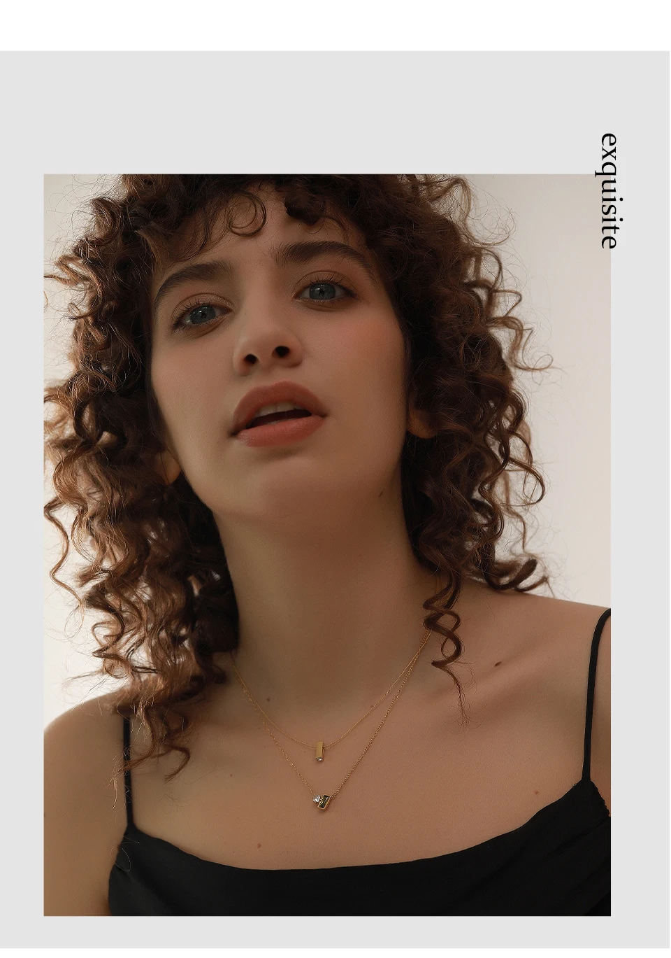 Yhpup Edelstahl Olivgrüner Zirkonia Chic Anhänger Halskette für Frauen Minimalistischer Charme Koreanischer Modekragen Schmuck – Detail 4