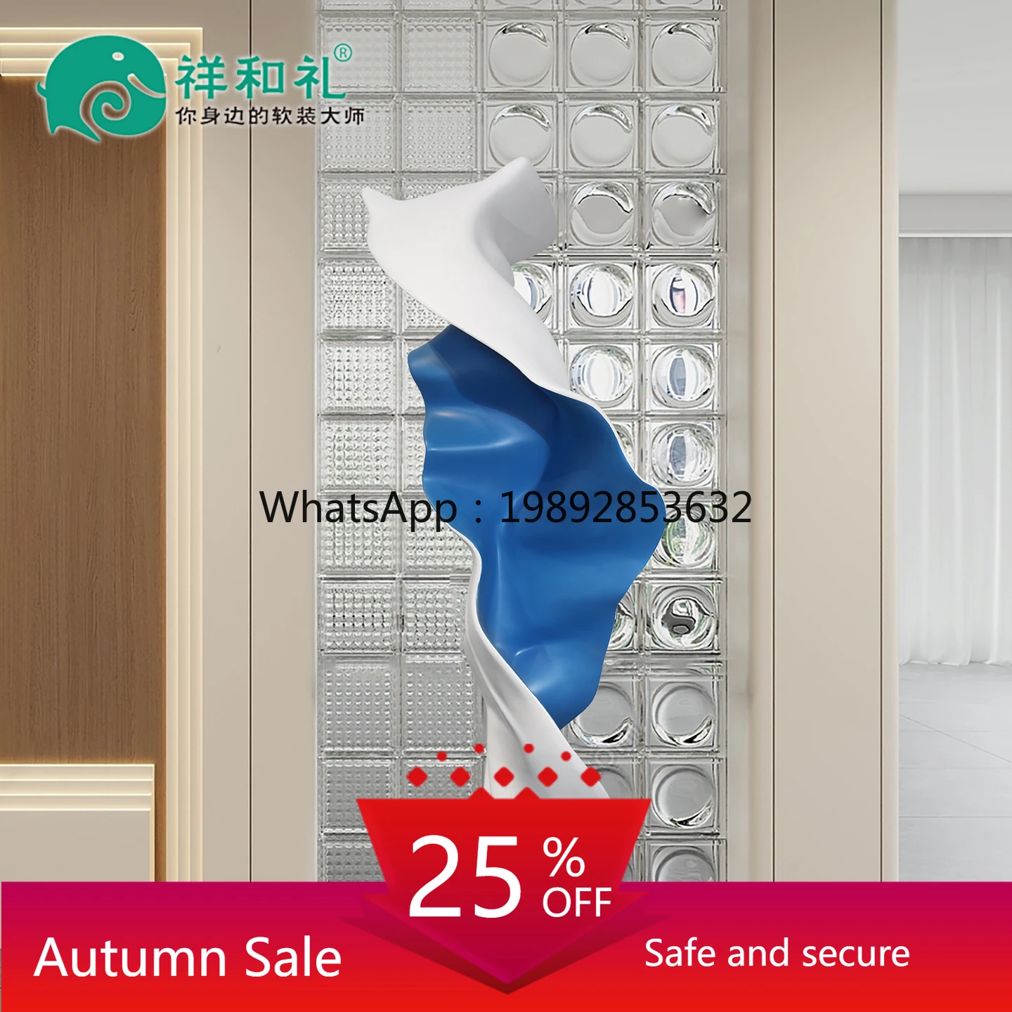 

LYY Abstract Sculpture Floor Ornament Large Italian Style Living Room Entrance Decoration Hotel Corridor