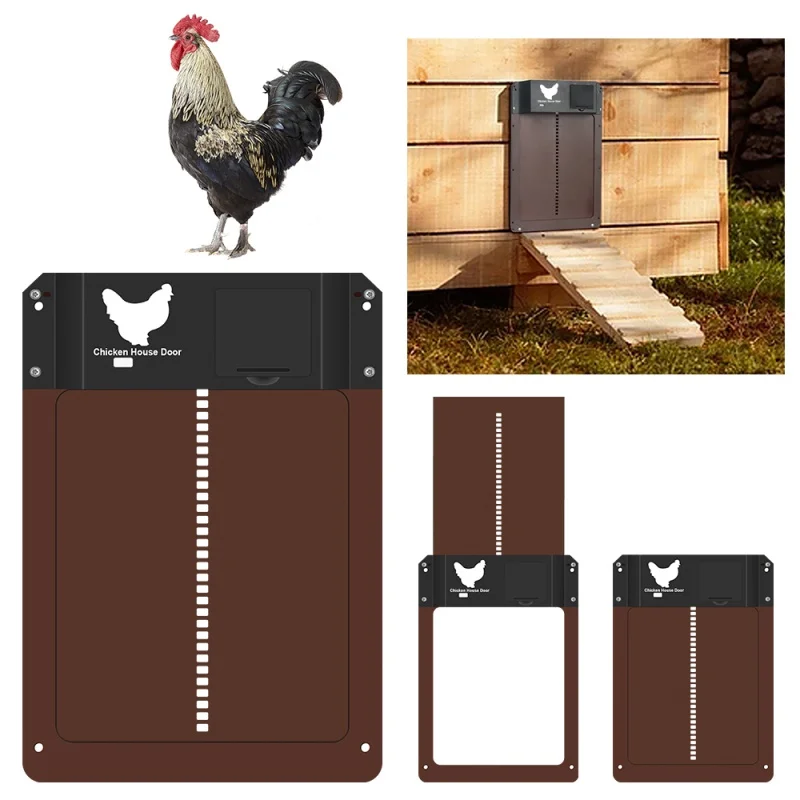Automatic Chicken Coop Door Auto Open Close Door Opener Night And Morning Delay Light Sense Door Opener