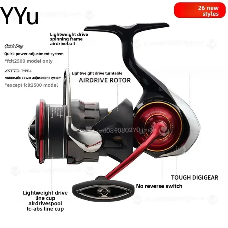 custom for SALAMANDUR 2026 Spinning Fishing Reel Shallow Slant Spool Long Distance Casting Lure Wheel Versatile Tackle Gear