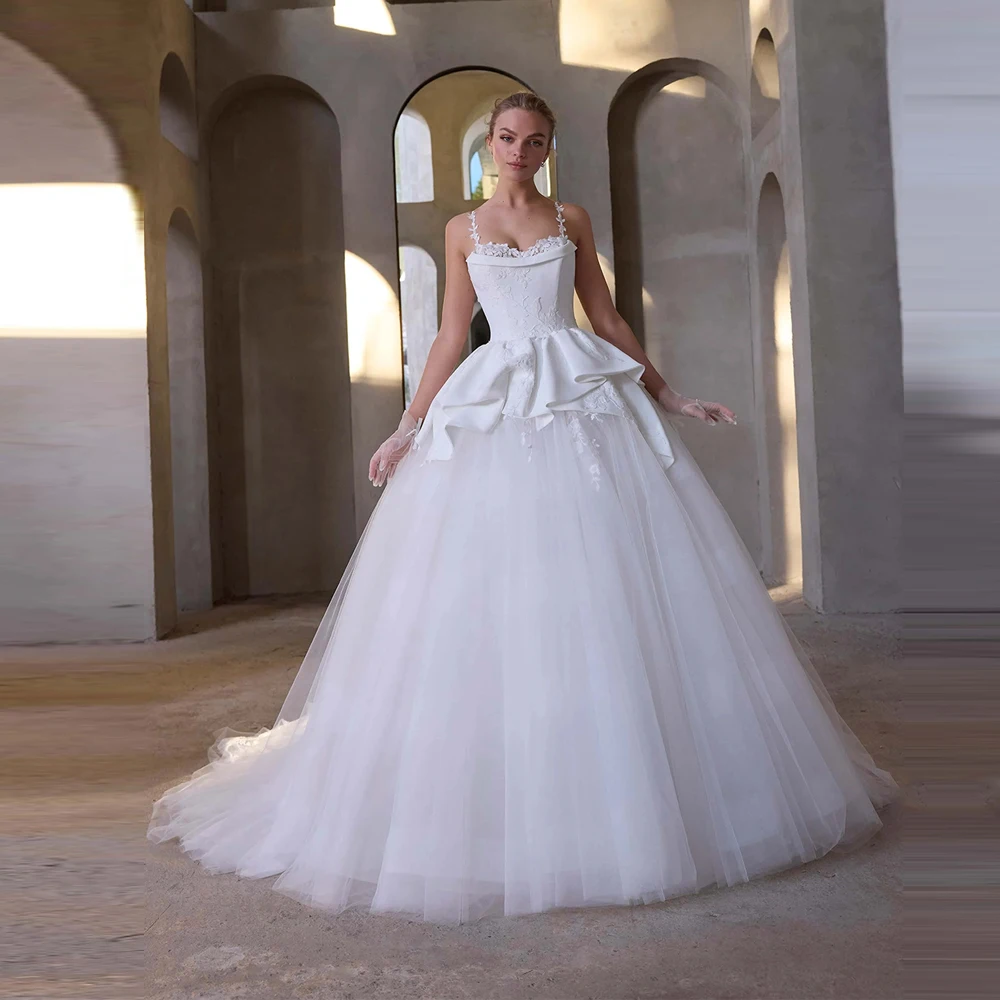 Fascinerende Vrouwen A-lijn Trouwjurken Elegante Plooien Mouwloze Bruidsjurk Verlovingsbanket Robes De Mariee 2026 Aangepast