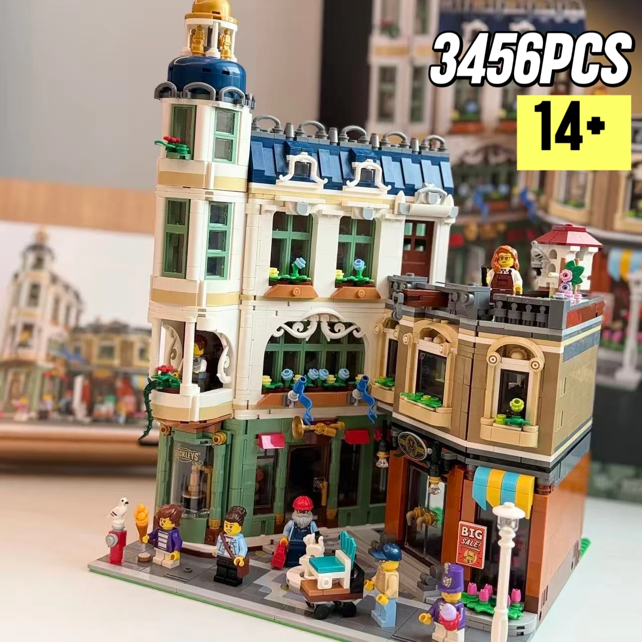 

Новинка 2026: Конструктор MOC 11371 «Европейская торговая улица» — модель городской архитектуры из кирпичиков, игрушка для детей и взрослых, подарок на Рождество и День рождения