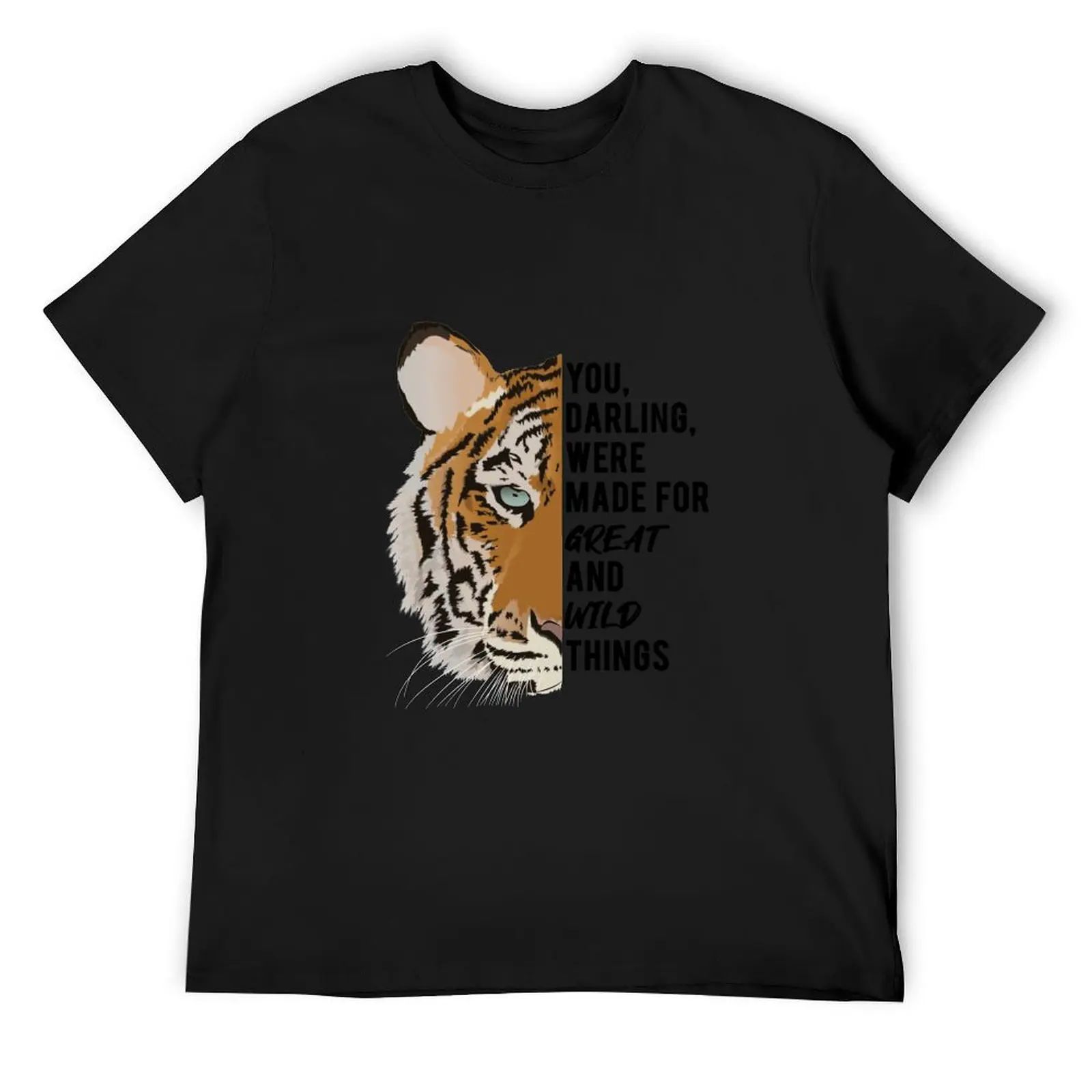 Tiger Face Motivation T-Shirt quick-drying korean fashion basketball graphic tees mens t shirts pack